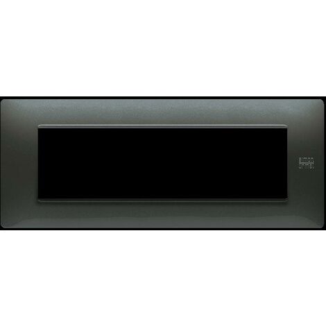 Placca in tecnopolimero, acciaio scuro, 7 moduli nea flexa urmet 11807.ac