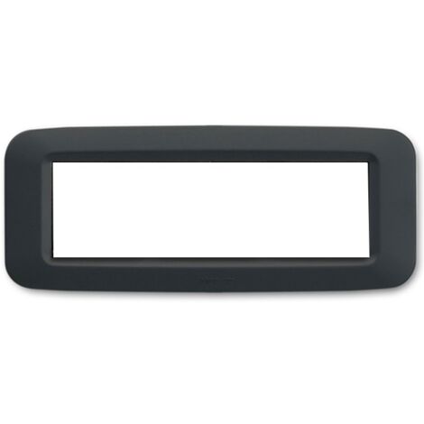 Placca in tecnopolimero Ave Banquise Sistema 45 6 Moduli Grigio Noir 45PY06GN