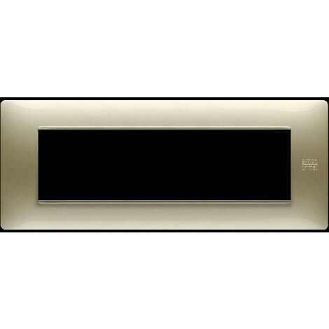 Placca in tecnopolimero, oro satinato, 7 moduli, nea flexa urmet 11807.os
