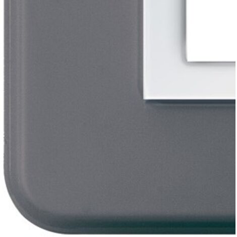 Placca In Tecnopolimero Personal44 Grigio Lucido 3+3M ( AVE cod. 44P033GRL )