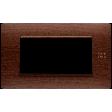 Placca in tecnopolimero, rovere, 4 moduli nea flexa urmet 11804.rv