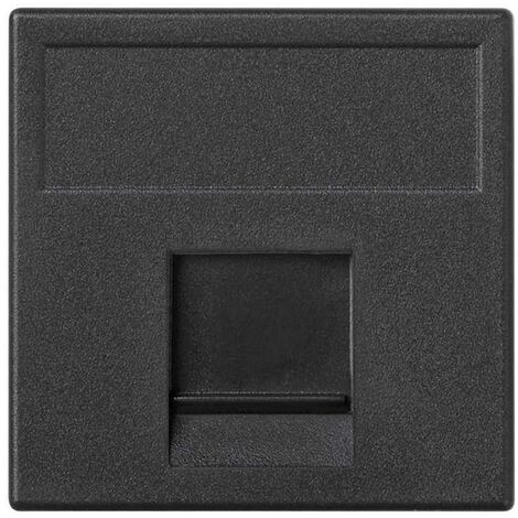 Placca K45 VD parapolvere con 1 connettore AMP / KRONE grigio SIMON K76 / 14