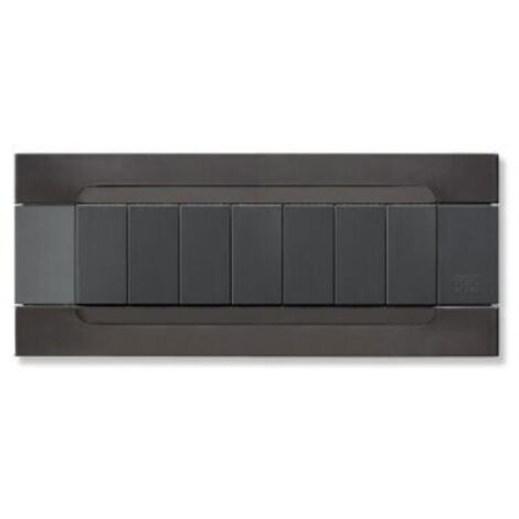 Placca Kadra Metallo Nickel Nero 7M ( URMET cod. 10907.92 )