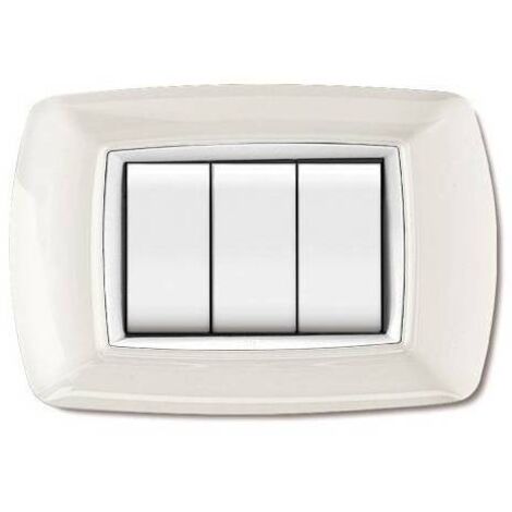 PLACCA LIFE LIVING PLAST BIANCO 3P CORNICE BIANCO 10 PZ