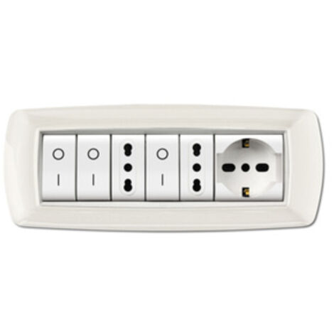 PLACCA LIFE LIVING PLAST BIANCO 7P CORNICE BIANCO