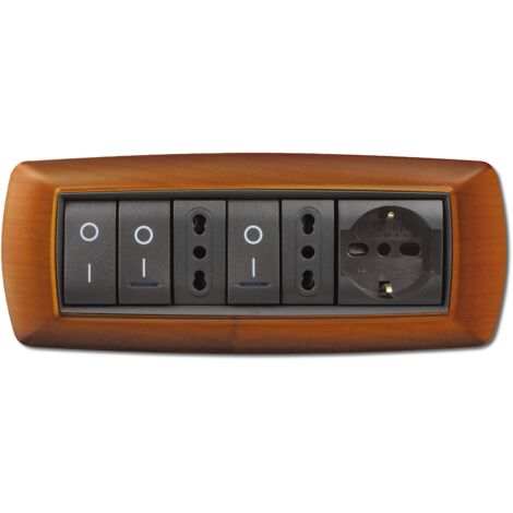 PLACCA LIFE LIVING PLAST LEGNO CHIARO 7P