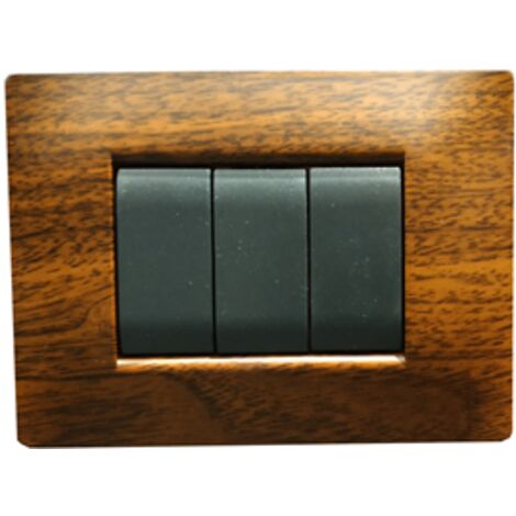 PLACCA LIFE Q LIVING PLAST LEGNO SCURO  7P