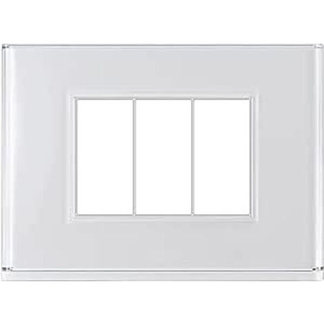 Placca Lite 3Fr Bianca Dom-E ( BEGHELLI cod. 81151 )