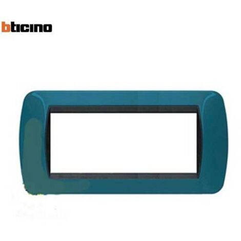 Placca living 7 posti blu metro