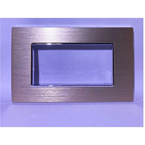 Placca Luxury 3 4 6m In Metallo Satinato Oro Compatibile Con Bticino Axolute