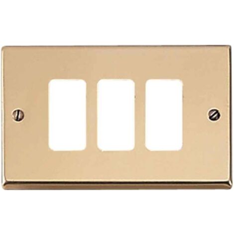 Placca Master 3 fori bronzo per supporti master 351-3