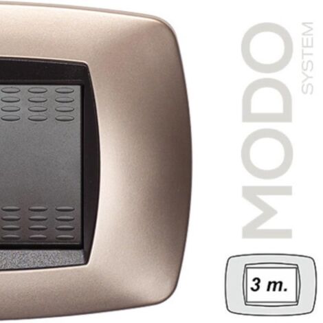 Placca Master Modo 3 moduli rame opaco 39TC543