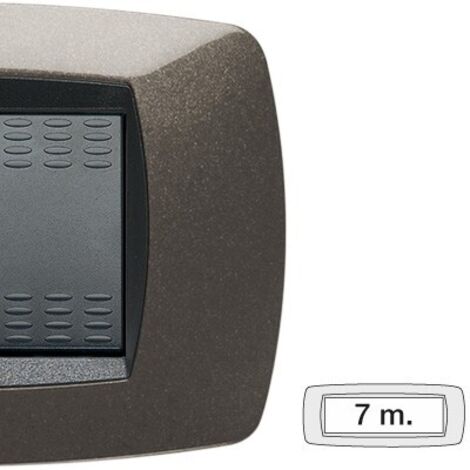 Placca Master Modo 7 moduli grigio antracite 39TC387
