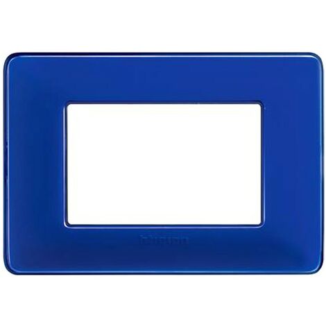 Placca Matix 3 Moduli, Colbalto, in Tecnopolimero