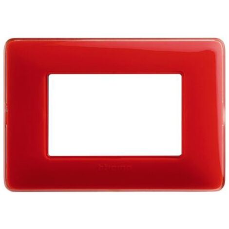Placca Matix Bticino 3p corallo