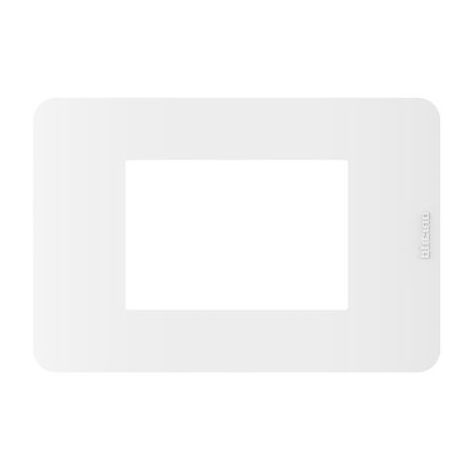 Placca Matixgo 3 Moduli Bianco Materiale Tecnopolimero