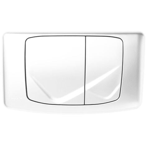 Placca meccanica doppio scarico per cassette ANGEL - RIOS colore bianco lucido VS0828501