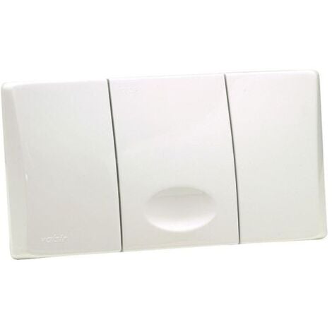 Placca meccanica singolo scarico ANGEL - RIOS colore bianco lucido VS0822001