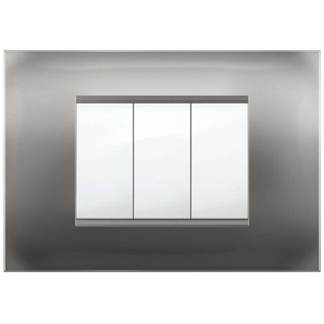 PLACCA MIVIDA PLANA ALLUMINIO NOTTE 3P - 10 pezzi
