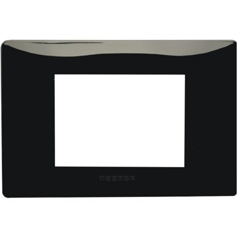 Placca mix nero panther 3 posti