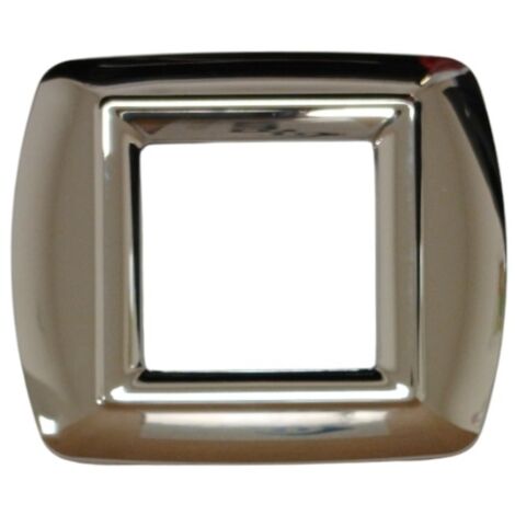 PLACCA MYLIFE 2 MODULI CROMO