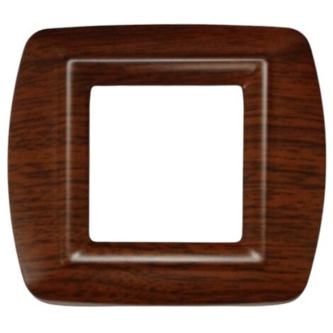 PLACCA MYLIFE 2 MODULI LEGNO SCURO
