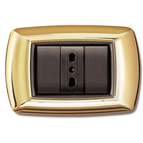 Placca Mylife 3 Moduli Oro ( ELETTROCANALI cod. ECL2983OR )