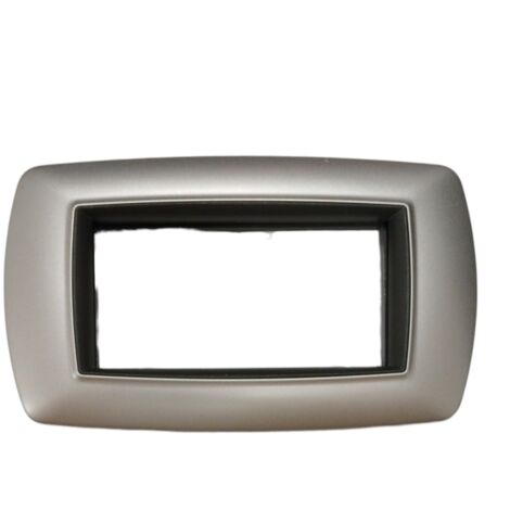 PLACCA MYLIFE 4 MODULI ALLUMINIO CHIARO
