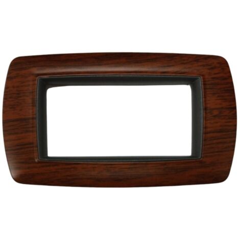 PLACCA MYLIFE 4 MODULI LEGNO SCURO