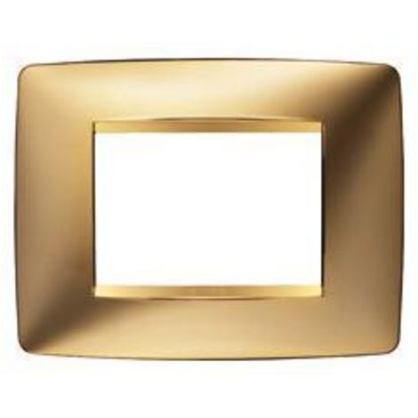 Placca One 3P Oro ( GEWISS cod. GW16103MO )