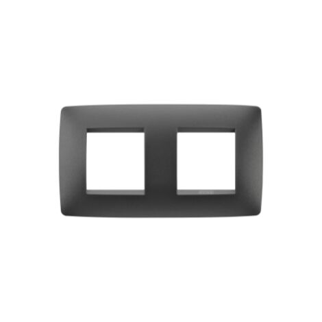 PLACCA ONE INT.2+2P O.NERO SATINATO GEWISS GW16123VN
