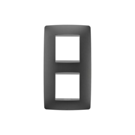 PLACCA ONE INT.2+2P V.NERO SATINATO GEWISS GW16124VN