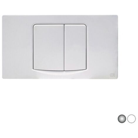 PLACCA PIATTA 2 TASTI SMILE PER CASSETTA INCASSO FUSION Cromo