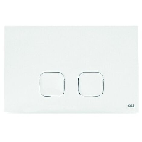 PLACCA PLAIN DUAL DOPPIO SCARICO Bianca 070826 OLIVE