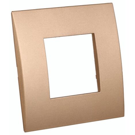 Placca Plastica Serie Venus 2P Colore Oro Compatibile Con Vimar Arke