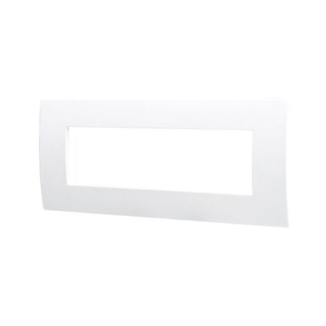 Placca Plastica Serie Venus 7P Colore Bianco Compatibile Con Vimar Arke
