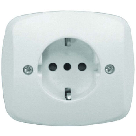 Placca presa schuko 16A+T Venus mm 76x76 (1820.D) - MARLANVIL - 10 pz
