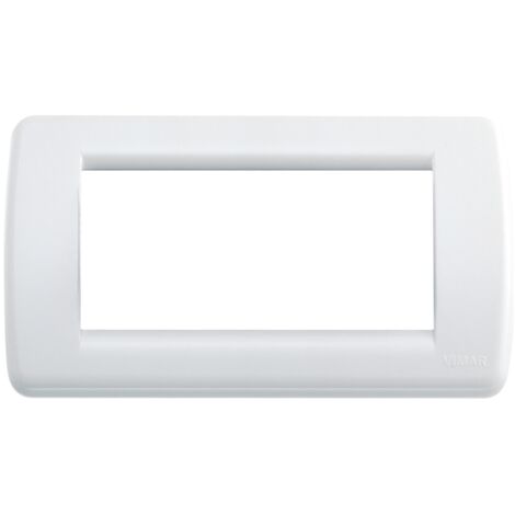 Placca Rondò 4M bianco brillante Vimar Idea 16764.01