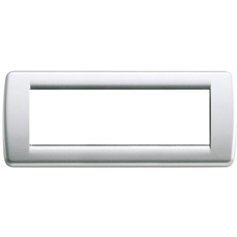 Placca Rondò 6M argento metall. Vimar Idea 16756.21