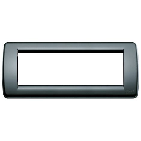 Placca Rondò 6M nero Vimar Idea 16766.16