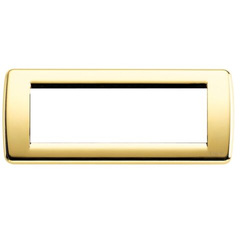 Placca Rondò 6M oro lucido Vimar Idea 16756.32