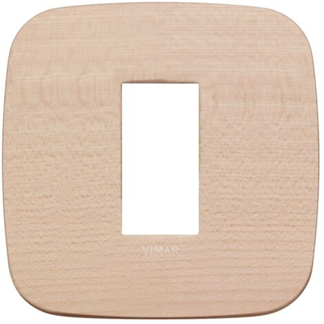 Placca Round 1M acero scatola rotonda Vimar Arkè 19671.53