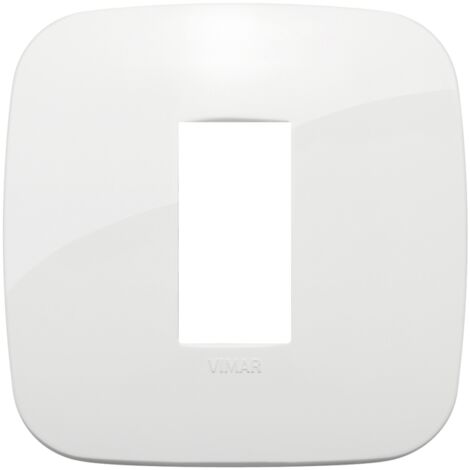 Placca Round 1M bianco scatola rotonda Vimar Arkè 19671.84