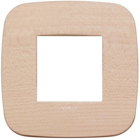 Placca Round 2M acero scatola rotonda Vimar Arkè 19672.53