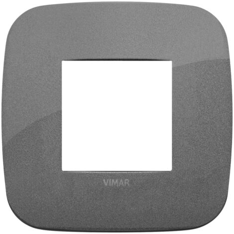 Placca Round 2M ardesia scatola rotonda Vimar Arkè 19672.22