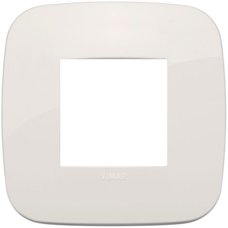 Placca Round 2M avorio scatola rotonda Vimar Arkè 19672.83