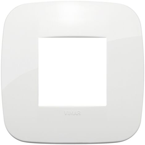 Placca Round 2M bianco scatola rotonda Vimar Arkè 19672.84