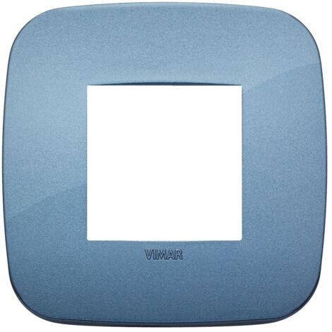 Placca Round 2M blu scatola rotonda Vimar Arkè 19672.86