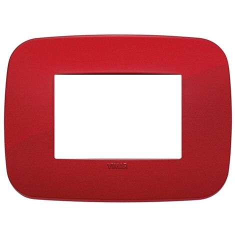 Placca Round 2M centrali rosso Vimar Arkè 19682.85
