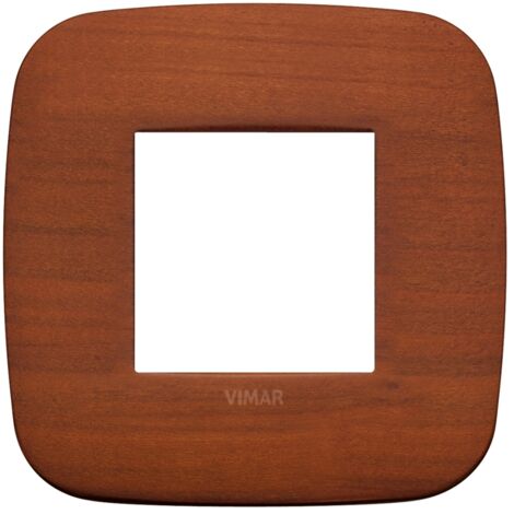 Placca Round 2M ciliegio scatola rotonda Vimar Arkè 19672.52